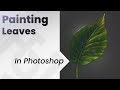 How To Paint in photoshop _ Leaves ENGLISH
