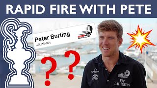 Rapid Fire With Pete Burling Americas Cup Presented By Prada
