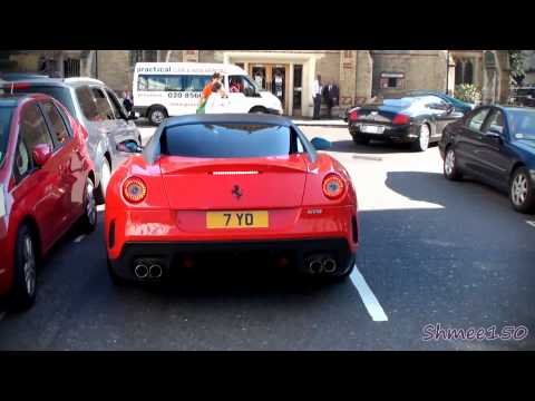V12 Power Chasing a Ferrari 599 GTO and Aston Martin DBS