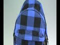 EastPak Pakr Lumbercheck Blue Backpack at Yukka
