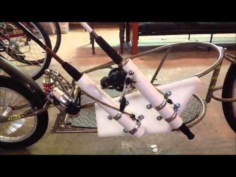 Bike fishing rod holder - YouTube