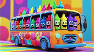 Crayon Colors On The Bus Nursery Rhymes & Kids Songs