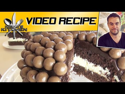 VIDEO : maltesers chocolate cake - please subscribe, it's free! - http://goo.gl/zw6kfg follow nicko's kitchen: facebook- http://www.facebook.com/nickoskitchen official ...