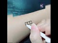 Hình xăm bằng viết cực đẹp 😍