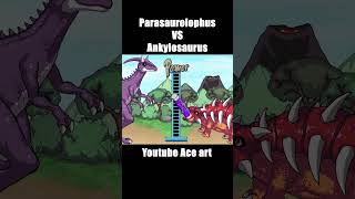 Juric World Dinosaur Parasaurolophus Vs Ankylosaurus Hybrid Comparison