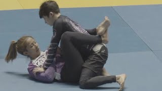 Women's Nogi Grappling California Worlds 2019 D020 Purple Belts Sarah Takushi Rear Naked Choke