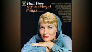 Watch Patti Page Say Wonderful Things video