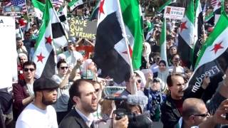 Down With Bashar Song At The Syria Rally Washington Dc March 17, 2012
