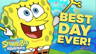 SpongeBob's Best Day EVER 🎉 in 5 Minutes! | SpongeBob