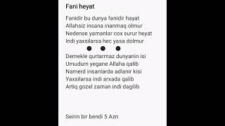 Seirlerin 1 Bendi 5 Azn