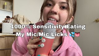 Asmr 1000% Sensitivity, Eating My Blue Yeti Mic Lipgloss Application Mouth Sounds