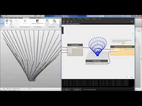 Dynamo and Revit Adaptive Families - Urban Flower