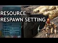 Resource Respawn Rate Setting Single Player Ark Survival Evolved