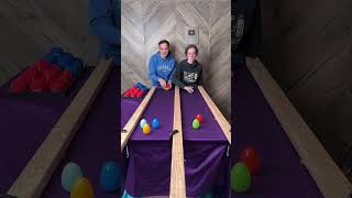 Can She Get The Win? Easter Egg Bowling