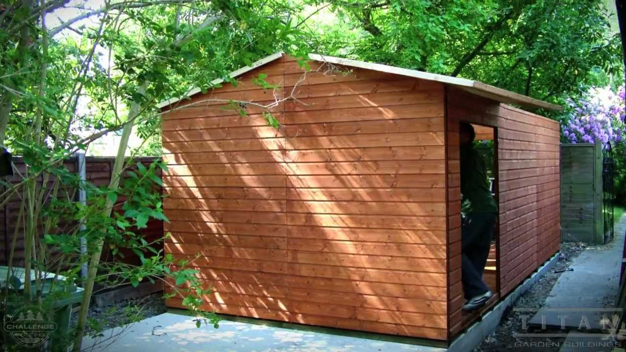 shed install garden shed with shiplap cladding and felt
