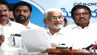 AP MP Vijaysaireddy Addressing Media