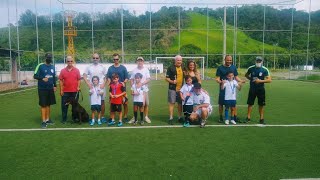 JOGO DE CONFRATERNIZAÇÃO, categoria sub 09, ano 2020, Escola de futebol Arena Park, teve golaço no f