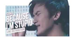 SS501 OT5 - Because I'm Stupid (Line Distribution)