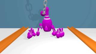 Colors Bowling Game Kids City Learn Colors With Green Yellow Red Blue