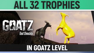 Goat Simulator Goatz - All 32 Trophy Goats Trinkets