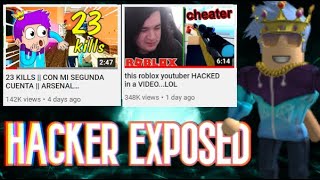 ROBLOX YouTuber *EXPOSED* For HACKING On ARSENAL By KonekoKitten (Hey Sant Drama