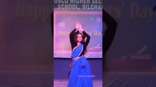 Blue Saree Girl Dancing On The Occasion Of Teachers Day