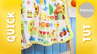 Quick Tut – NoSew Babydecke Quick Tut – NoSew Babydecke