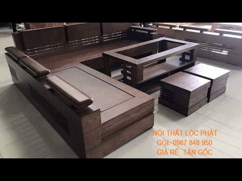 Bộ bàn ghế gỗ phòng khách nhỏ giá rẻ | Bàn ghế phòng khách giá rẻ