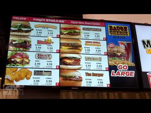 DSE 2015: DELPHI Display Systems Demos Insight ENGAGE Digital Menu System With Emphasis on Products
