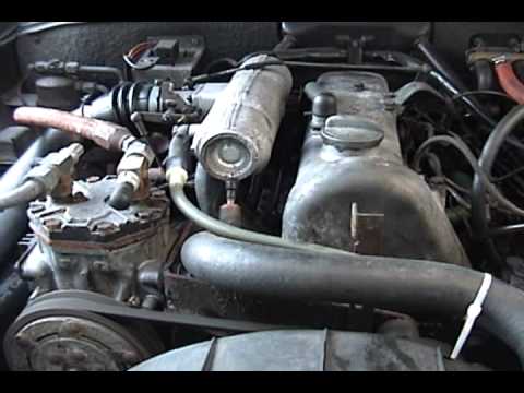 1972 Mercedes 220D sound of OM615 diesel engine