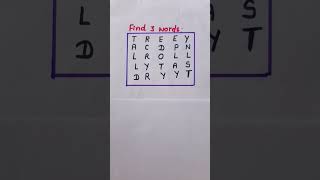 Find 3 Words