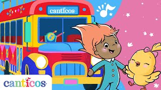 Canticos The Wheels On The Bus Las Ruedas Del Bus English Nursery Rhyme