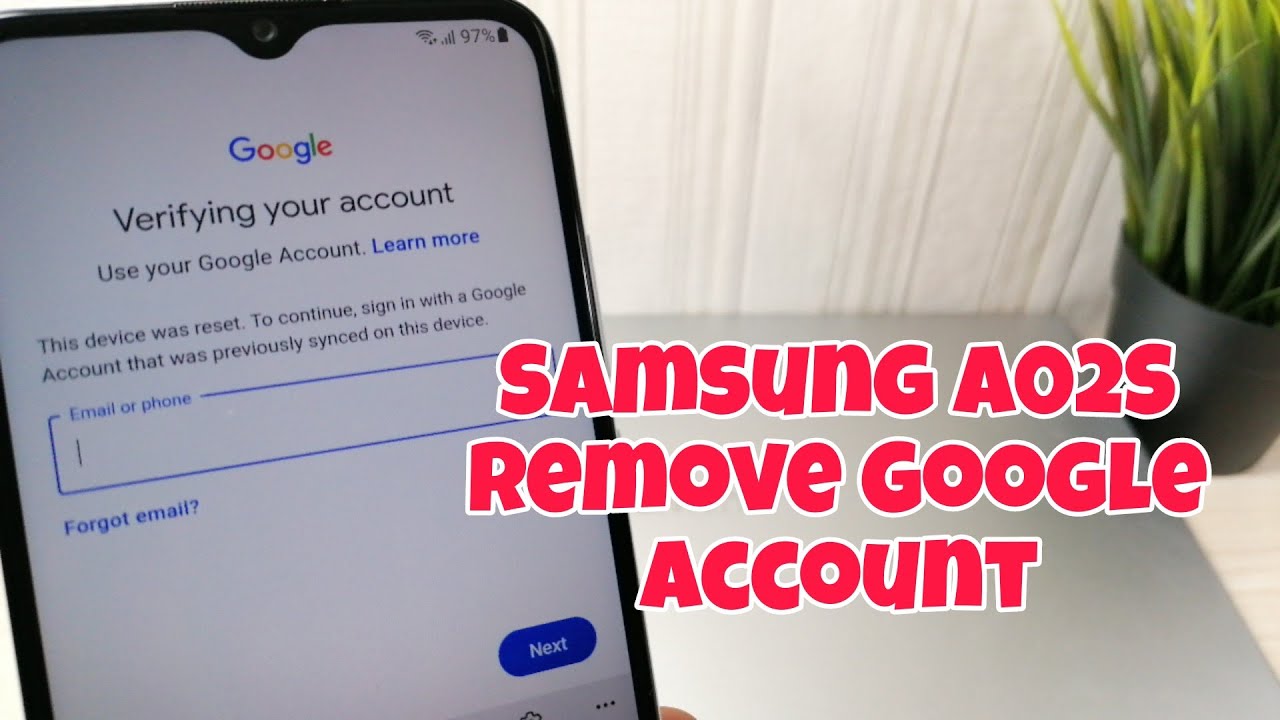 Samsung A02s (SM-A025F), Remove Google Account, Bypass Samsung A02s (SM-A025F), Remove Google Account, Bypass