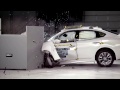 2014 Infiniti Q70 small overlap IIHS crash test