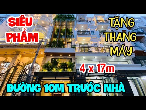 Nhà Bán Gò Vấp, Nhà Đẹp Đường 10m Có Thang Máy DT 4x17m Full Nội Thất