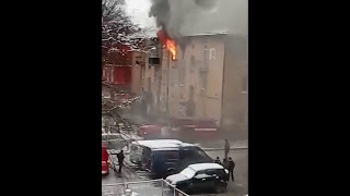 Видео Пожар на Луначарского от Живой Петрозаводск, улица Луначарского, Петрозаводск, Россия