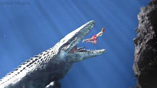 Mosasaur Eats Claire