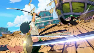 One Piece Ambition - Zoro Vs Mihawk Full Fight 4K