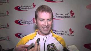2011 Tim Hortons Brier - Draw 2 Media Scrum