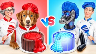 Reto De Cocina Yo Vs Abuela Con Perro Increíbles Hacks De Cocina De Multi Do Smile