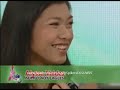 Mika Reyes and Michele Gumabao on Kris TV