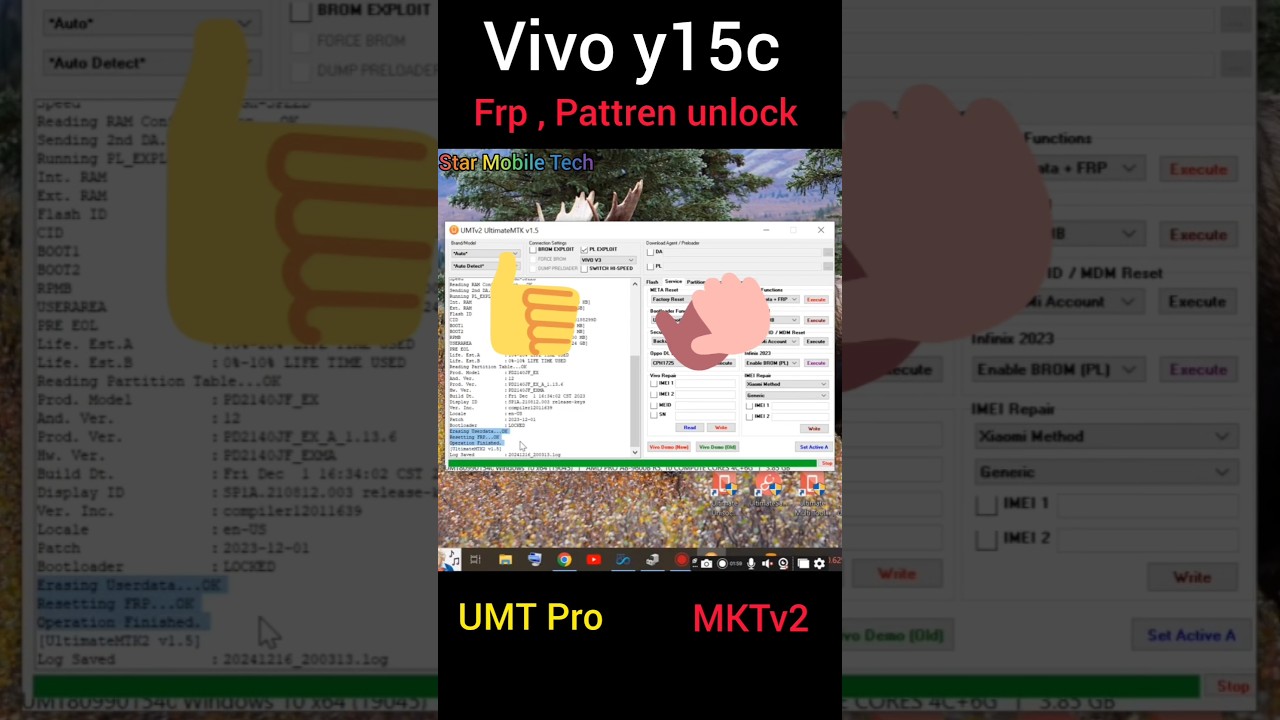 Vivo Y15S/Y15C Android 12 FRP bypass UMT Pro | Vivo Vivo Y15S/Y15C Android 12 FRP bypass UMT Pro | Vivo