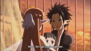 Sword Art Online - Kirito and Asuna reunite (HD)