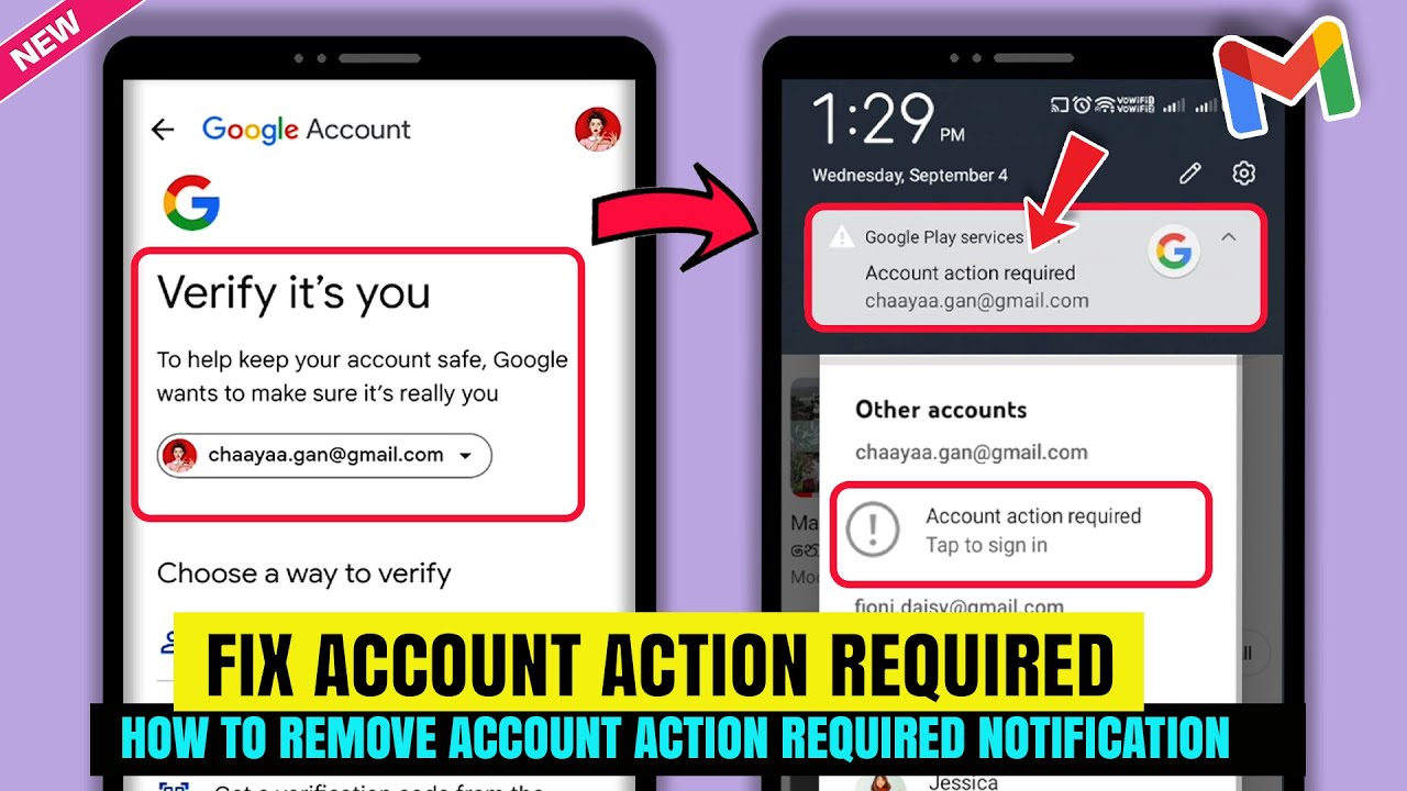 How to remove account action required Notification How How to remove account action required Notification How