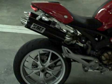 Ducati Monster 1100 with HMF exhaust and Competition Werkes Fender 