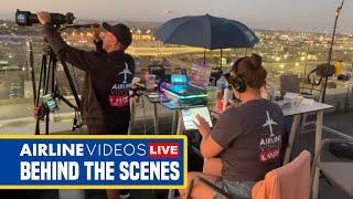 Behind the Scenes of Airline Videos Live at LAX