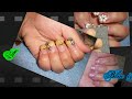 Acrylic Nail Design:Green & Blue Easy Zebra Design