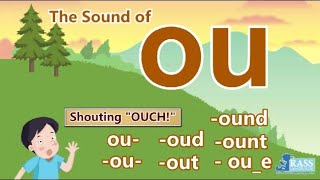 Double Vowels Ou Word Lists Rhyming Words Reader Shouting Ouch Go Phonics 2B Unit 15