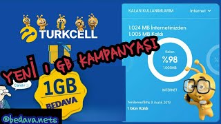 Turkcell 2 Hafta Geçerli̇ Bedava Ücretsi̇z Belleş 1 Gb Kazan %100 Oluyor 50.000 İle Sinirli