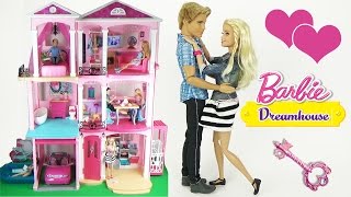 Домик Для Кукол Барби! Обзор Комнат, Мебели И Игрушек. Barbie Dreamhouse 2015